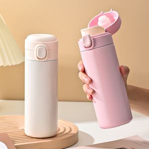 Oferta Especial: Taza de Viaje Ecológica de Doble Pared de Acero Inoxidable 304, Botella de Agua Portátil de Bolsillo con Tapa Abatible, Mantiene la Temperatura de 6 a 12 Horas - Product Image 2