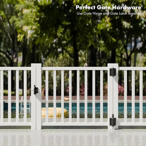 Clôture en nylon réglable avec kit <span class=keywords><strong>de</strong></span> charnières à capuchon <span class=keywords><strong>de</strong></span> sécurité, fermeture douce, design moderne pour usage extérieur - Product Image 6