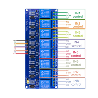 Module de relais à faible niveau à 8 canaux KUONGSHUN OEM ODM avec couplage optique de déclenchement, DC5V pour bricolage Arduino