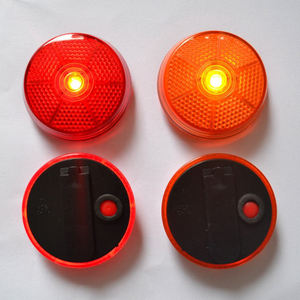 Luz reflectora intermitente redonda promocional, Impresión de logotipo, luz de advertencia LED DE SEGURIDAD reflectante, luz intermitente redonda con Clip trasero - Product Image 3
