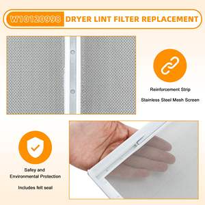 Pièces de rechange JC pour sèche-<span class=keywords><strong>linge</strong></span> <span class=keywords><strong>Whirlpool</strong></span> Maytag <span class=keywords><strong>Filtre</strong></span> à charpie W10120998 <span class=keywords><strong>Filtre</strong></span> à charpie pour sèche-<span class=keywords><strong>linge</strong></span> - Product Image 5