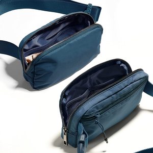 Lulu Unisex <strong>Sports</strong> Waist Pack Custom Logo Portable Nylon Fanny Pack Zipper Closure Minimalist Waterproof Sling <strong>Bag</strong> for Men <strong>Women</strong> - Product Image 2