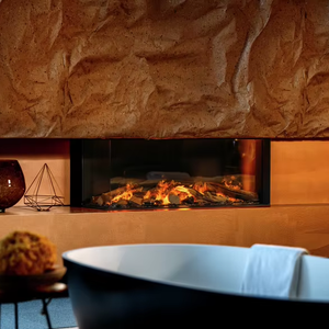 <span class=keywords><strong>Chimenea</strong></span> de Vapor de Agua de Tamaño Pequeño de 800 mm, Control por Aplicación WIFI, Decoración Interior para Sala de Estar, <span class=keywords><strong>Chimenea</strong></span> Eléctrica de 3 Lados con Llama - Product Image 3