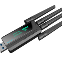 Adaptador USB WiFi 6E de Alta Velocidad AX3000, 4 Antenas, Doble Banda 2.4G y 5GHz, Tarjeta de Red Inalámbrica de 3000Mbps, Mini Receptor WLAN