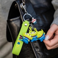 Porte-clés 3D personnalisés en PVC, design mignon de personnage de dessin animé, légers, cadeau promotionnel