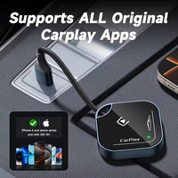 Dongle Kabel Universal 2 in 1 6GHz WiFi Bluetooth Plug and Play Konverter Pintar Nirkabel Android Auto CarPlay Adapter