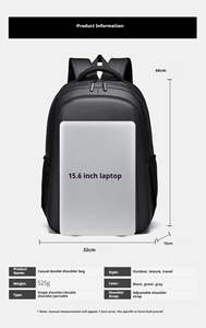 Mochila Oxford para Negocios y Estudiantes, Gran Capacidad, Impermeable, con Puerto USB Antirrobo y Cierre de Cremallera, Personalizable, Venta al Por Mayor - Product Image 4