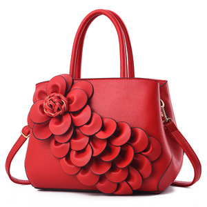 Factory Direct Wholesale Shoulderbags OEM Flower Handbags PU Leather Elegant Luxury Bags for Women - Product Image 3