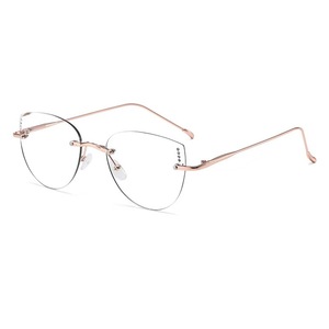 <b>Frameless</b> Cut Edge Photographic Color-Changing Cyber Celebrity Nearby Mirror Pure Gold Silk <b>Frameless</b> Ultra Light Glasses <b>Frame</b> - Product Image 5