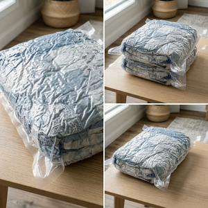 Bolsas de Almacenamiento al Vacío con Sellado Térmico Industrial para Edredones/Colchas, Ahorro de Espacio - Product Image 6