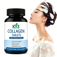 Comprimés de collagène hydrolysé pour la beauté, étiquette personnalisée, bouteille personnalisée, commande en gros, directement de l'usine