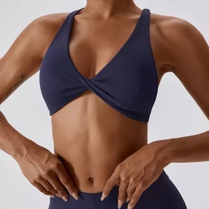 Soutien-gorge de sport sans dos pour le yoga, soutien-gorge de sport personnalisé pour la salle de sport, pour femmes, nouveautés, soutien-gorge pour femmes à bretelles croisées à maintien élevé - Product Image 5