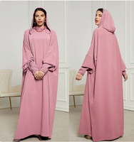 Robe Abaya à Capuche Maxi pour Femmes Musulmanes, Mode Islamique Modeste, Kaftan Dubai