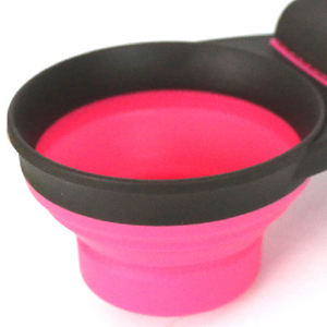 <b>Collapsible</b> Eco-Friendly TPR Dog <b>Bowl</b> Solid Pattern Portable Waterproof Foldable for Dogs & Cats 11.5x7.5x5cm - Product Image 3