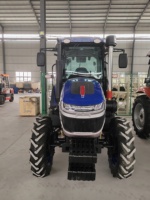 Tracteur agricole de qualité et économique, équipement agricole, moteur diesel Yto 70 CV, fabriqué en Chine, avec cabine climatisée.
