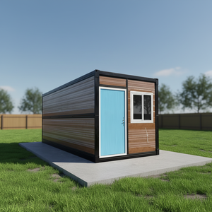 Oficina en Contenedor de 20 Pies, Casa Prefabricada de Lujo en Contenedor, Oficina Móvil Plegable en Contenedor - Product Image 1