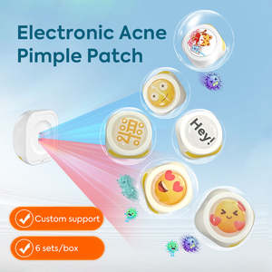 SHOmfrs Patchs LED Électriques de Thérapie Lumineuse pour l'Acné, Patchs Anti-Boutons à Lumière Rouge et Bleue - Product Image 2