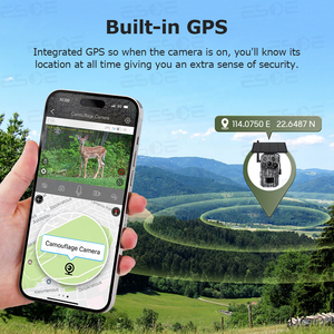 Cámara de Vigilancia Ubox Pro 3MP para Exteriores, 4G, GPS, Detección Humana, Alarma, Visión Nocturna en Color, 7800 mAh, Bajo Consumo, Cámara Solar CCTV - Product Image 2