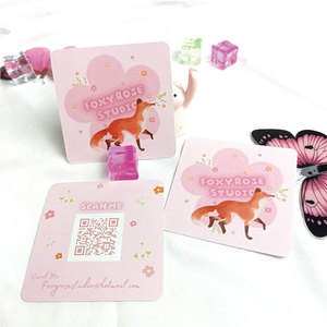 Tùy Chỉnh Thiết Kế Thương Hiệu Hai Mặt In Ấn Cảm Ơn Bạn Thẻ Bưu Thiếp Kinh Doanh Cảm Ơn Bạn Thẻ - Product Image 1