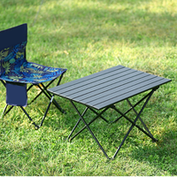 YEZHULIN Ultra Léger Portable Table Pliante pour Pique-Nique Camping Personnalisable Logo En Métal Mobilier D'extérieur Sac À Main En Plein Air