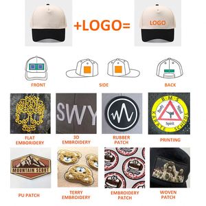 หมวกแก๊ปสตรีทแวร์ผ้าฝ้ายขายส่งสำหรับผู้ชายและผู้หญิง สกรีนโลโก้ได้ ระบายอากาศ กันแดด เหมาะสำหรับตั้งแคมป์ หมวกเบสบอล 5 แฉกสองสี สำหรับทุกเพศ - Product Image 4