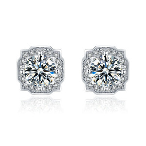 Women's Trendy Elegant 925 Silver Rhodium Plated Cultivated Diamond Pendant Earrings-Gift - Product Image 1