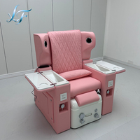 Fauteuil de pédicure moderne pour spa, électrique et inclinable, avec système audio intégré pour salon de beauté professionnel