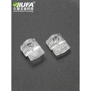 Jiufa <b>Plastic</b> Glass Clip <b>Mirror</b> Cabinet Fixing Bracket 20pcs With Screws For Wardrobe Bookcase - Product Image 3