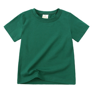 Venta al por mayor Venta caliente de verano niños pequeños niños niñas sólido suave algodón ropa Casual bebé <span class=keywords><strong>camisetas</strong></span> - Product Image 4