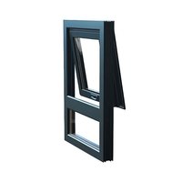 Profil de fenêtre d'auvent insonorisé de fenêtre en aluminium de villa de conception moderne faite sur commande de haute qualité pour la persienne ouverte de balançoire de cuisine extérieure