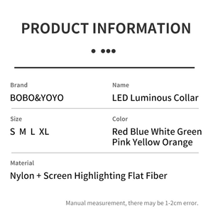 Vente en <span class=keywords><strong>gros</strong></span> <span class=keywords><strong>collier</strong></span> électrique de luxe réglable en nylon LED pour <span class=keywords><strong>chien</strong></span> de qualité supérieure à la mode - Product Image 4