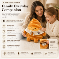 Peluche a Forma di Croissant AI, Morbido Giocattolo Imbottito in Cotone PP e Poliestere, Bambola Kawaii a Forma di Pane, Portachiavi Unisex per Bambini e Innamorati