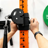 Rack de potencia plegable de pared con cable cruzado, equipo multifunción de acero inoxidable para gimnasio en casa, para ejercicios de brazos y pecho