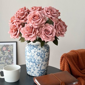 Rosas Artificiales Cappuccino Rose, Flores de Seda y Plástico, Decoración para Bodas y Hogar, Ramo Ecológico - Product Image 2