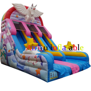 Le jeu d'extérieur le plus populaire - Toboggan gonflable licorne commercial, château gonflable pour enfants avec toboggan - Product Image 5