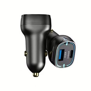 ที่ชาร์จในรถยนต์ 38W 9V-2.2A ความเร็วสูง พอร์ต USB ชาร์จเร็ว ชนิด Type C สำหรับโทรศัพท์รุ่น 15 16 - Product Image 1