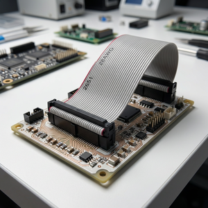 Cabo Flat Ribbon 1.27mm Pitch 14 Pinos IDC Macho-Macho 2678 30AWG Cobre Estanhado PVC para Interconexão de PCB e Uso Industrial - Product Image 4