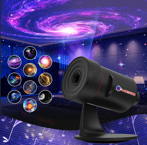 Projecteur Galaxie Rotatif à 360 Degrés, Projecteur <span class=keywords><strong>Ciel</strong></span> <span class=keywords><strong>Étoilé</strong></span> à Mise au Point Réglable pour <span class=keywords><strong>Planétarium</strong></span> Domestique, Veilleuse pour Enfants avec Minuteur - Product Image 4