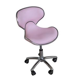 Silla de Barbero Hidráulica Giratoria con Altura Ajustable, Silla de Peluquería con Ruedas y Estructura Metálica para Salón de Belleza Comercial - Product Image 4