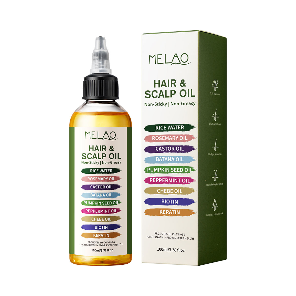 100ml Aceite 9 en 1 para Cabello y Cuero Cabelludo