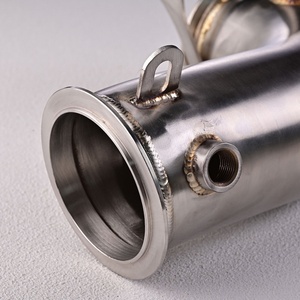 ท่อดาวน์ไปป์สแตนเลส 304 ขนาด 89-76 มม. หนา 1.5 มม. สำหรับรถแข่ง F90 M5 F92 M8 Fatboy - Product Image 4