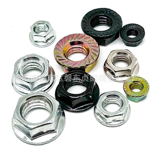 Écrou à bride métrique M3M4M5M6M8M10M12M14M16 en acier au carbone uni de grade A, antidérapant, à verrouillage, à tête hexagonale avec rondelle - Product Image 3