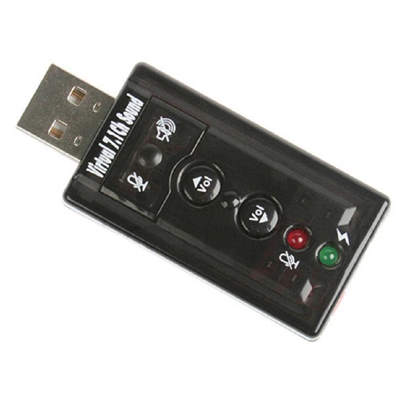 Analog 7.1 External USB Independent Sound Card Free Drive Support XP Win7 Win8 Headset Headset Sound Card