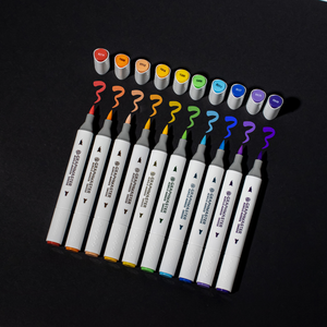 <span class=keywords><strong>Marcadores</strong></span> de Pintura Acrílica Personalizables STA, Marcador Artístico con Punta de Pincel, Rotulador de Doble Punta para Dibujar y Colorear Grafitis - Product Image 2