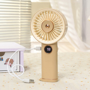 Ventilador portátil de mano con pantalla digital, 99 velocidades, motor sin escobillas, alimentado por batería para uso en exteriores - Product Image 4
