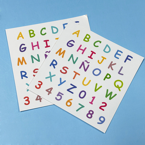 Tùy chỉnh A4 A5 A6 trang trí trong suốt Sticker không thấm nước dính Vinyl Nhãn Logo phim hoạt hình nụ hôn cắt Sticker giấy tùy chỉnh - Product Image 2