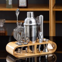 Kit de fabrication de cocktails professionnel, accessoires de bar en acier inoxydable, ensemble d'accessoires de bar, logo personnalisé OEM, vente en gros en usine