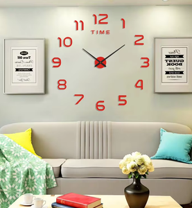 <span class=keywords><strong>Horloge</strong></span> <span class=keywords><strong>murale</strong></span> 3D lumineuse TGYW, sans cadre, en acrylique, DIY, <span class=keywords><strong>horloge</strong></span> numérique, autocollants muraux, <span class=keywords><strong>horloge</strong></span> silencieuse pour le salon, la chambre <span class=keywords><strong>à</strong></span> coucher, le bureau, décoration <span class=keywords><strong>murale</strong></span> - Product Image 2