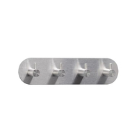Crochets de salle de bain autocollants en acier inoxydable, support de rangement multifonctionnel pour peignoirs, serviettes, vestes et vêtements, logo personnalisé accepté