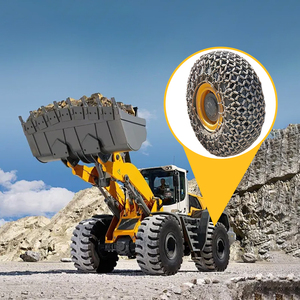 โซ่ยางเสริมเหล็กอัลลอย XING JIAN 23.5-25 สำหรับรถตัก ZL50G/ZL50GV รับน้ำหนักได้ 300 กก. ทนทานต่อแรงกระแทก - Product Image 2